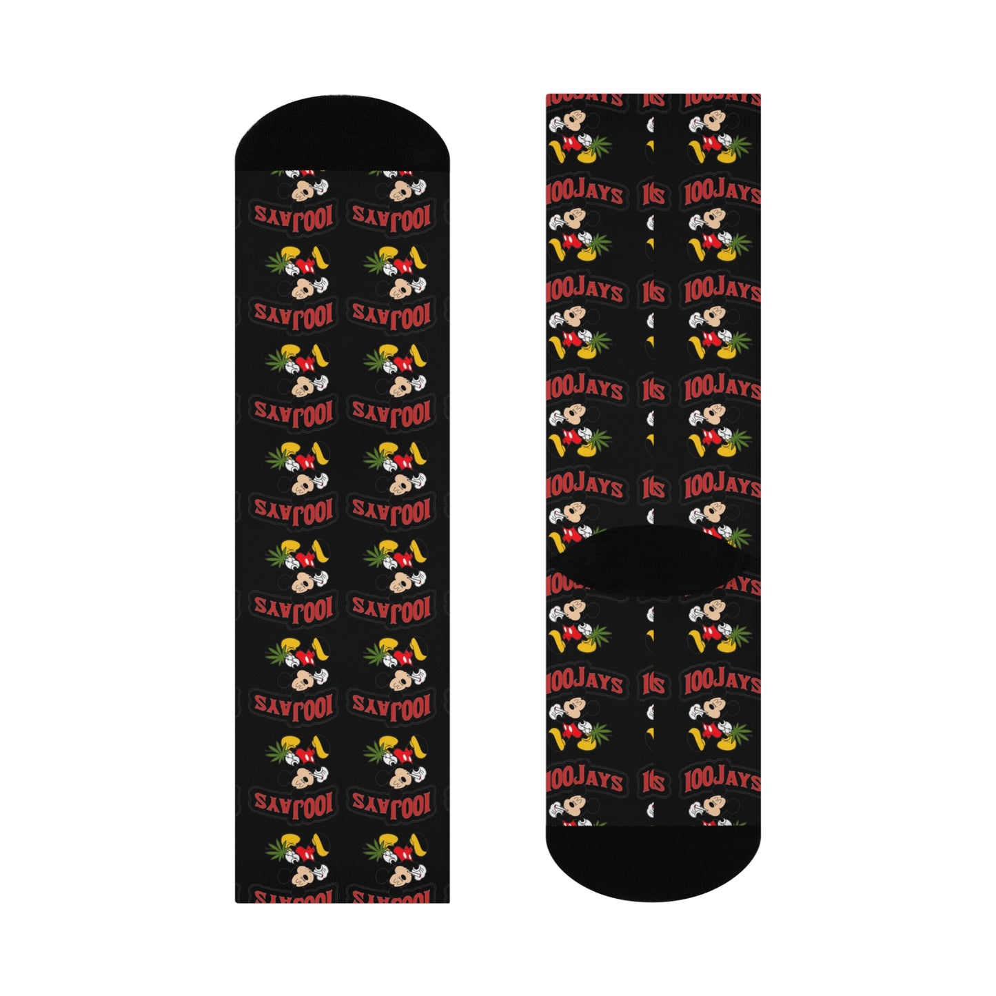 Marijuana Mickey Cushioned Crew Socks