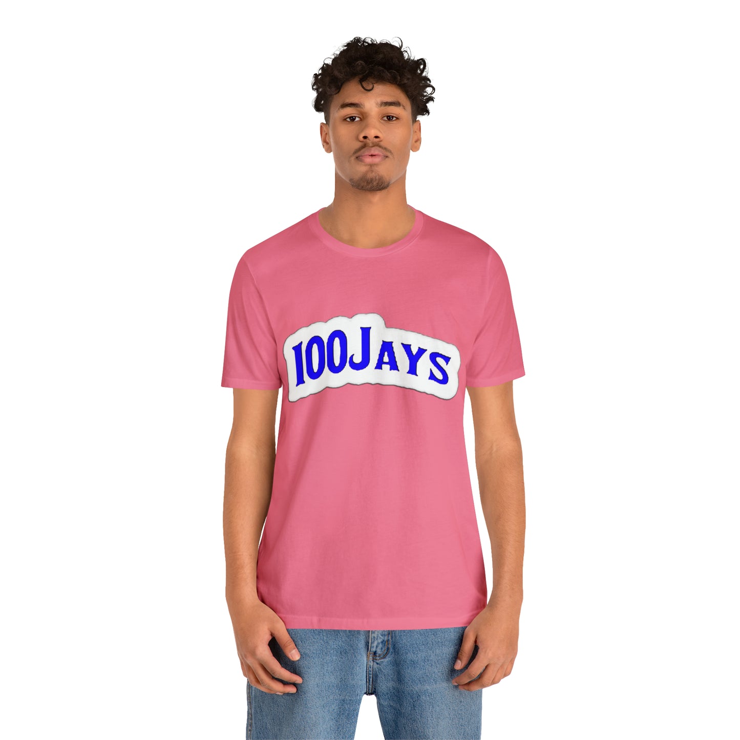 100 Jays Classic White & Blue Unisex Jersey Short Sleeve Tee