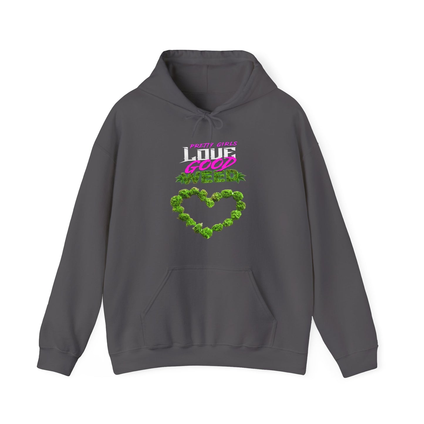 Pretty Girls Love Good Weed Unisex Heavy Blend™ Hooded Sweatshirt