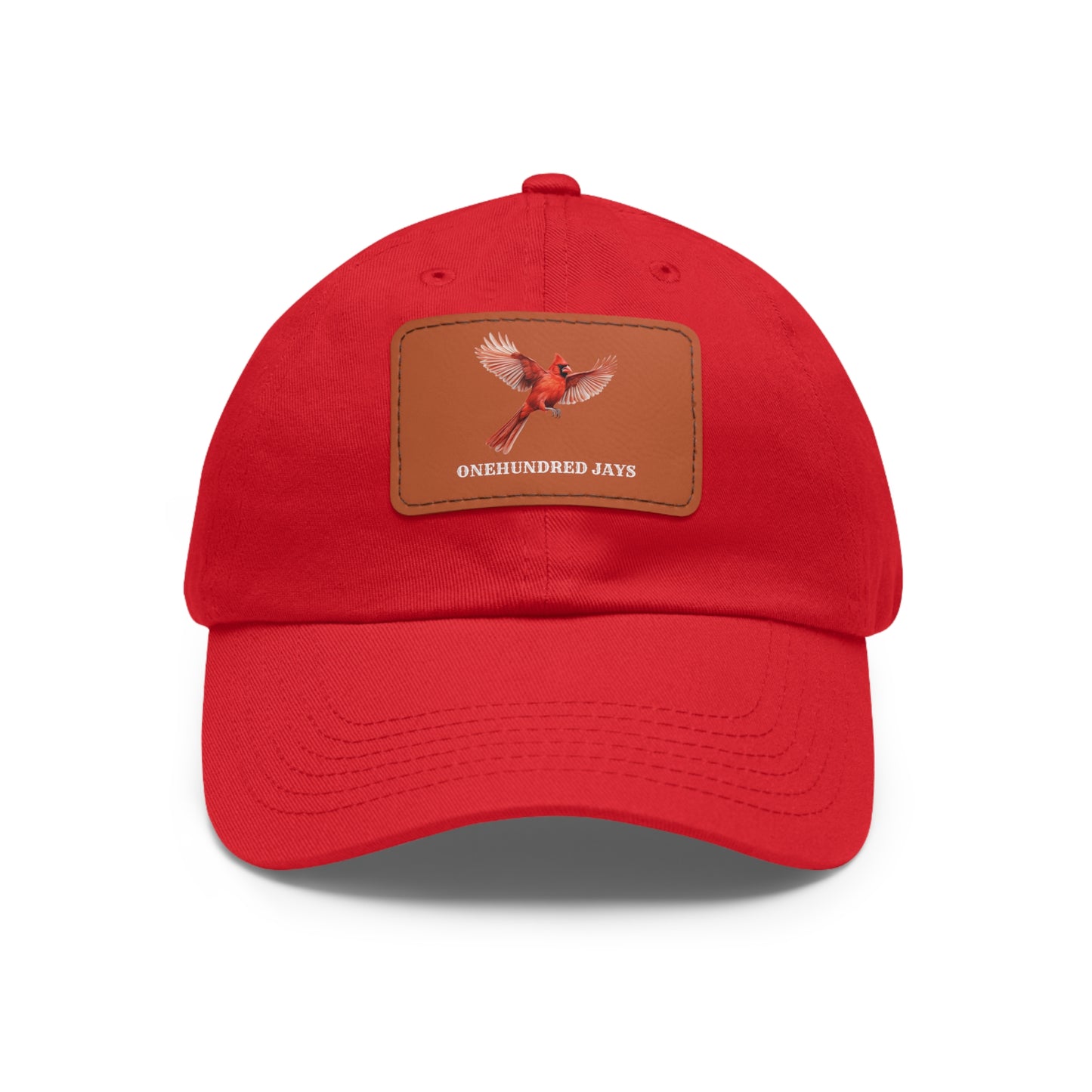 100 Jays Fly High Dad Hat with Leather Patch (Rectangle)