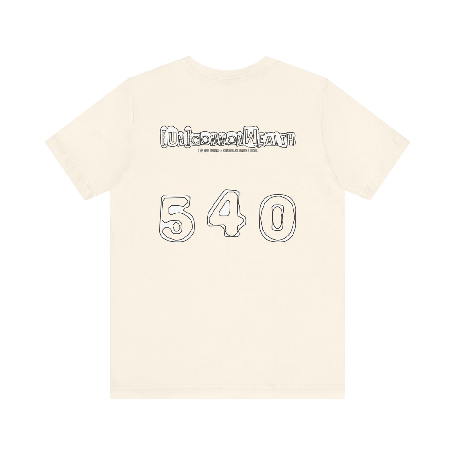 UNCOMMONWEALTH 540 Unisex Jersey Short Sleeve Tee