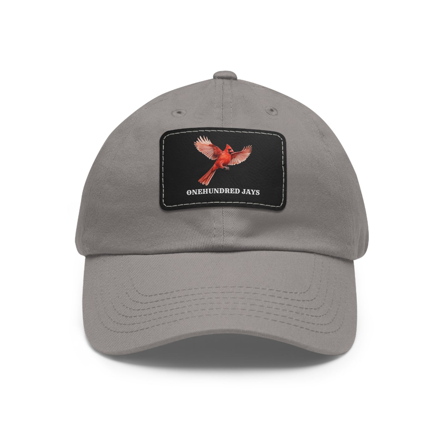 100 Jays Fly High Dad Hat with Leather Patch (Rectangle)