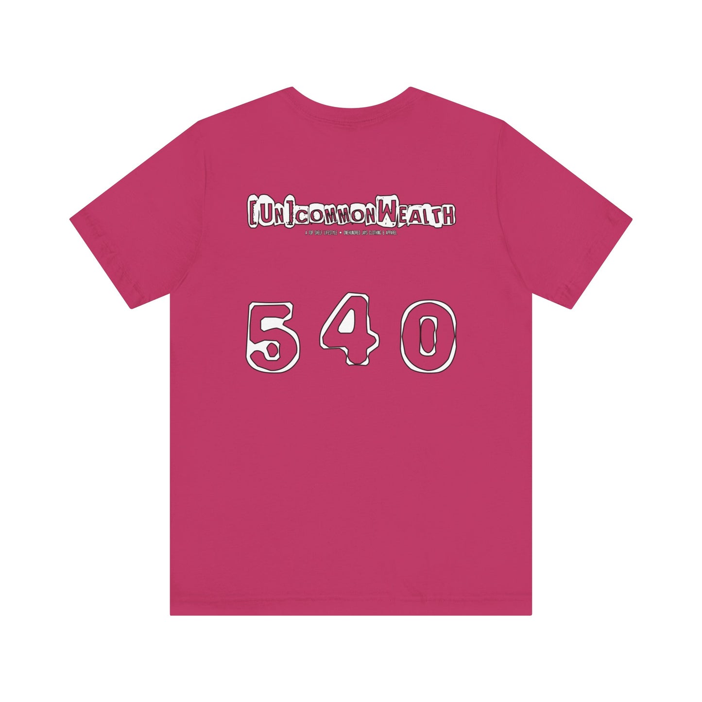 UNCOMMONWEALTH 540 Unisex Jersey Short Sleeve Tee