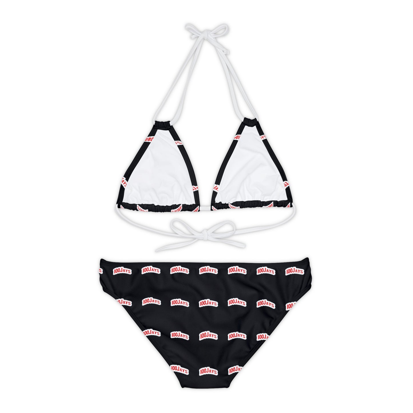 Classic 100 Jays  Strappy Bikini Set (AOP)