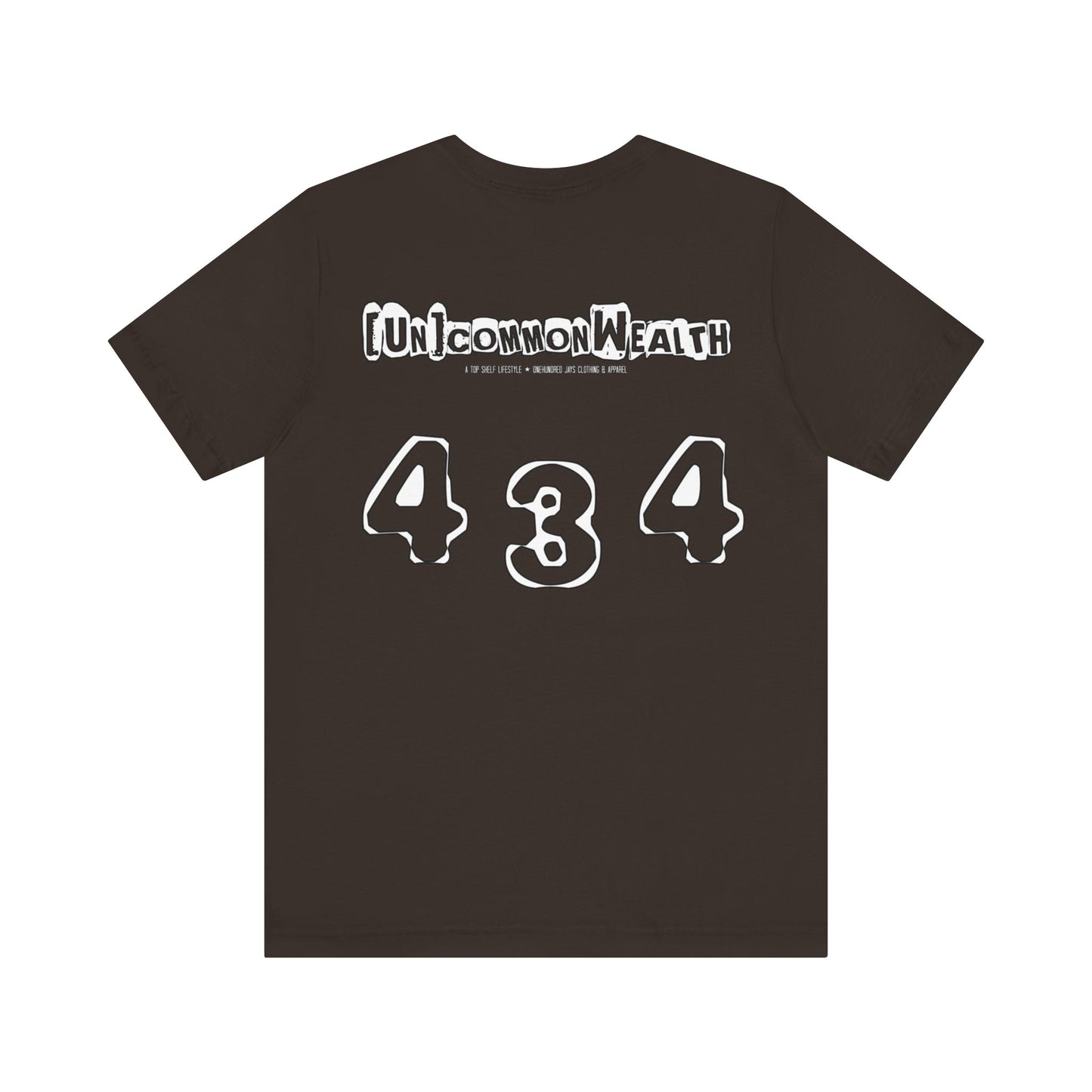 UNCOMMONWEALTH 434 Unisex Jersey Short Sleeve Tee