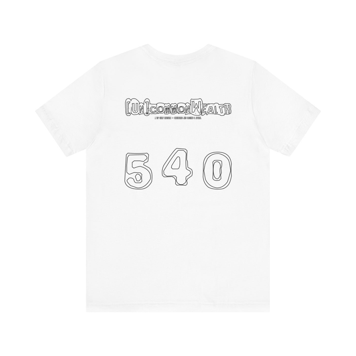 UNCOMMONWEALTH 540 Unisex Jersey Short Sleeve Tee