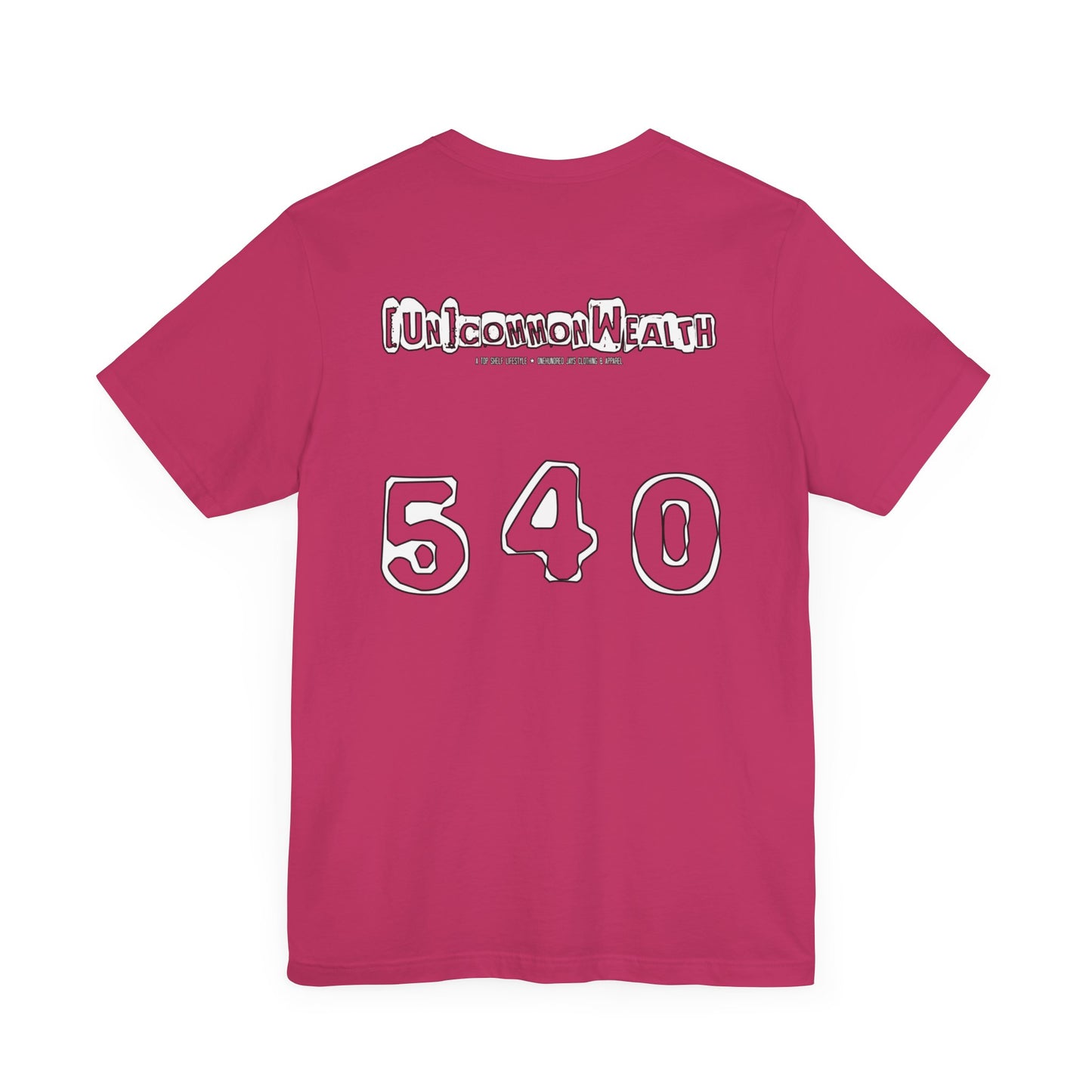 UNCOMMONWEALTH 540 Unisex Jersey Short Sleeve Tee