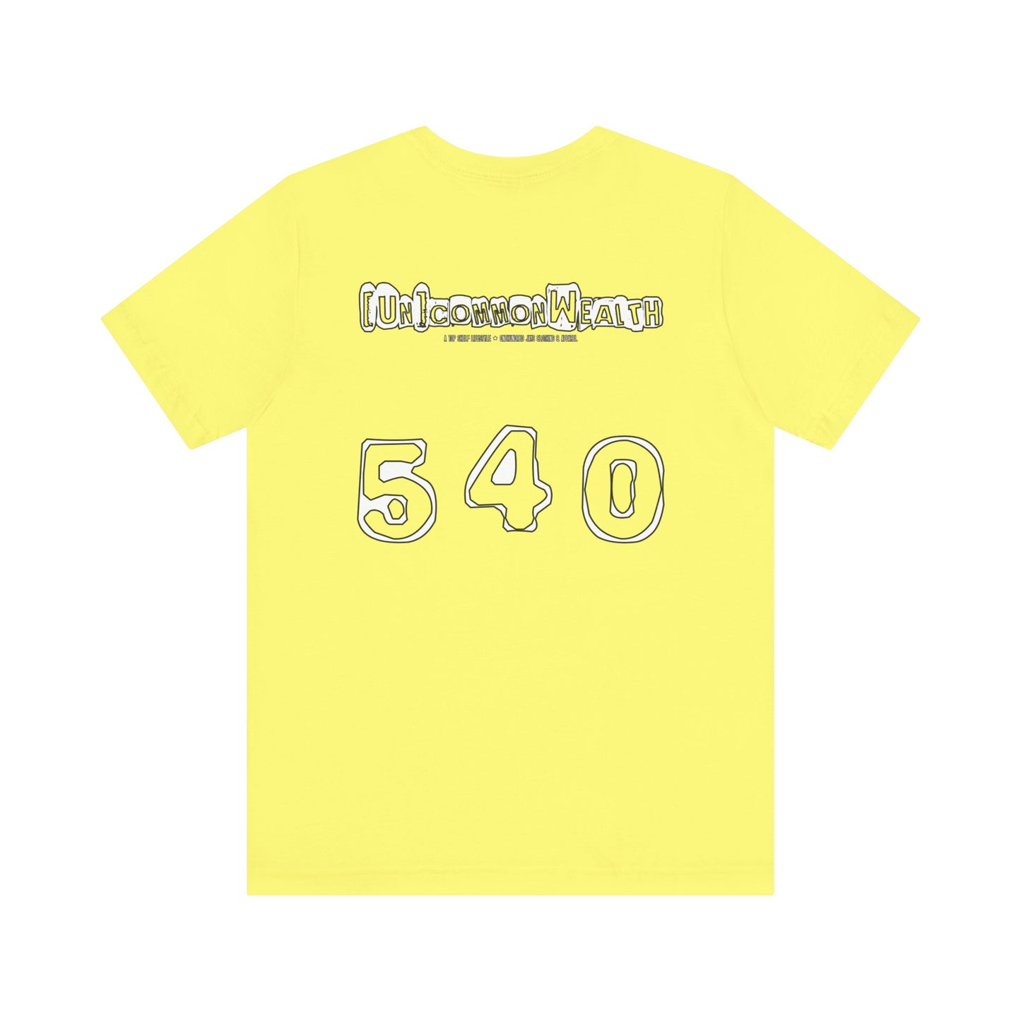 UNCOMMONWEALTH 540 Unisex Jersey Short Sleeve Tee