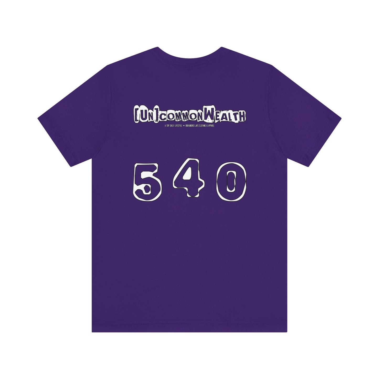 UNCOMMONWEALTH 540 Unisex Jersey Short Sleeve Tee