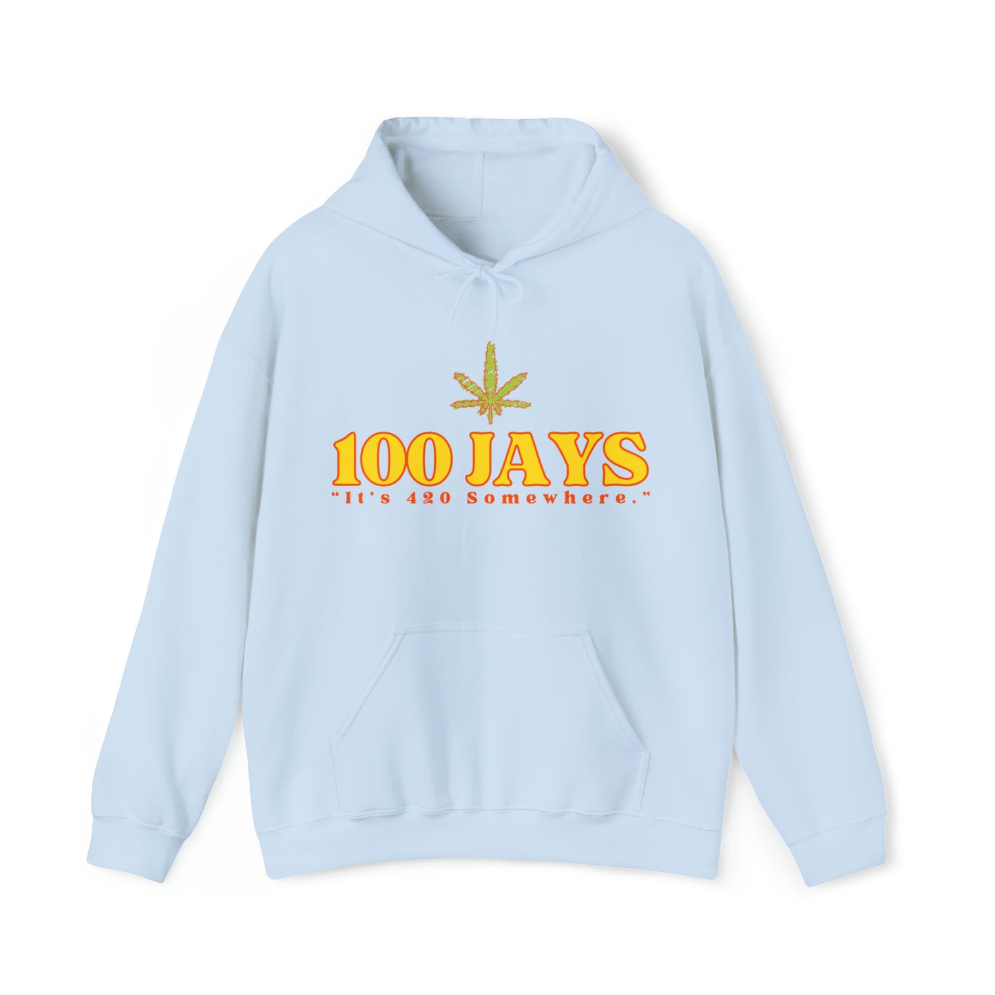 100 Jays : It's 420 Somewhere 男女通用 Heavy Blend™ 连帽运动衫