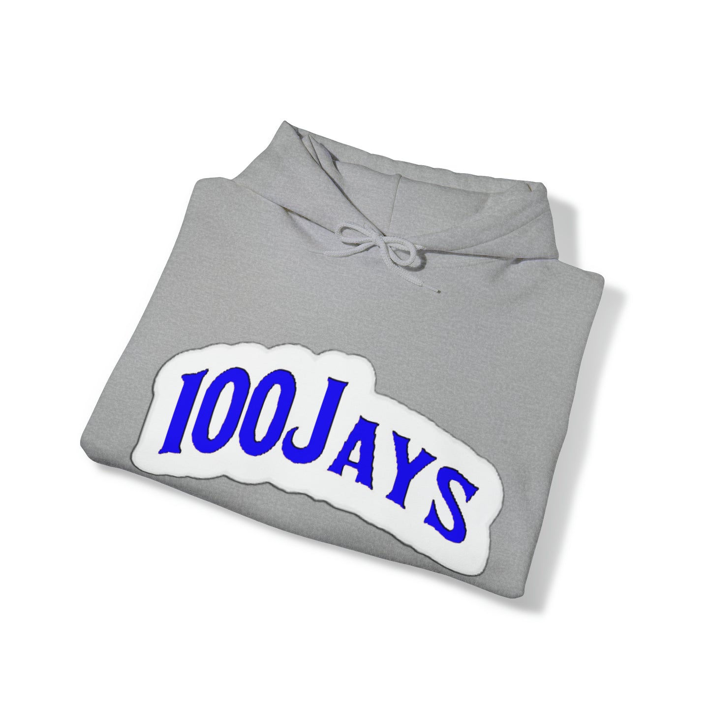 Sudadera con capucha unisex Heavy Blend™ azul clásica de los 100 Jays 