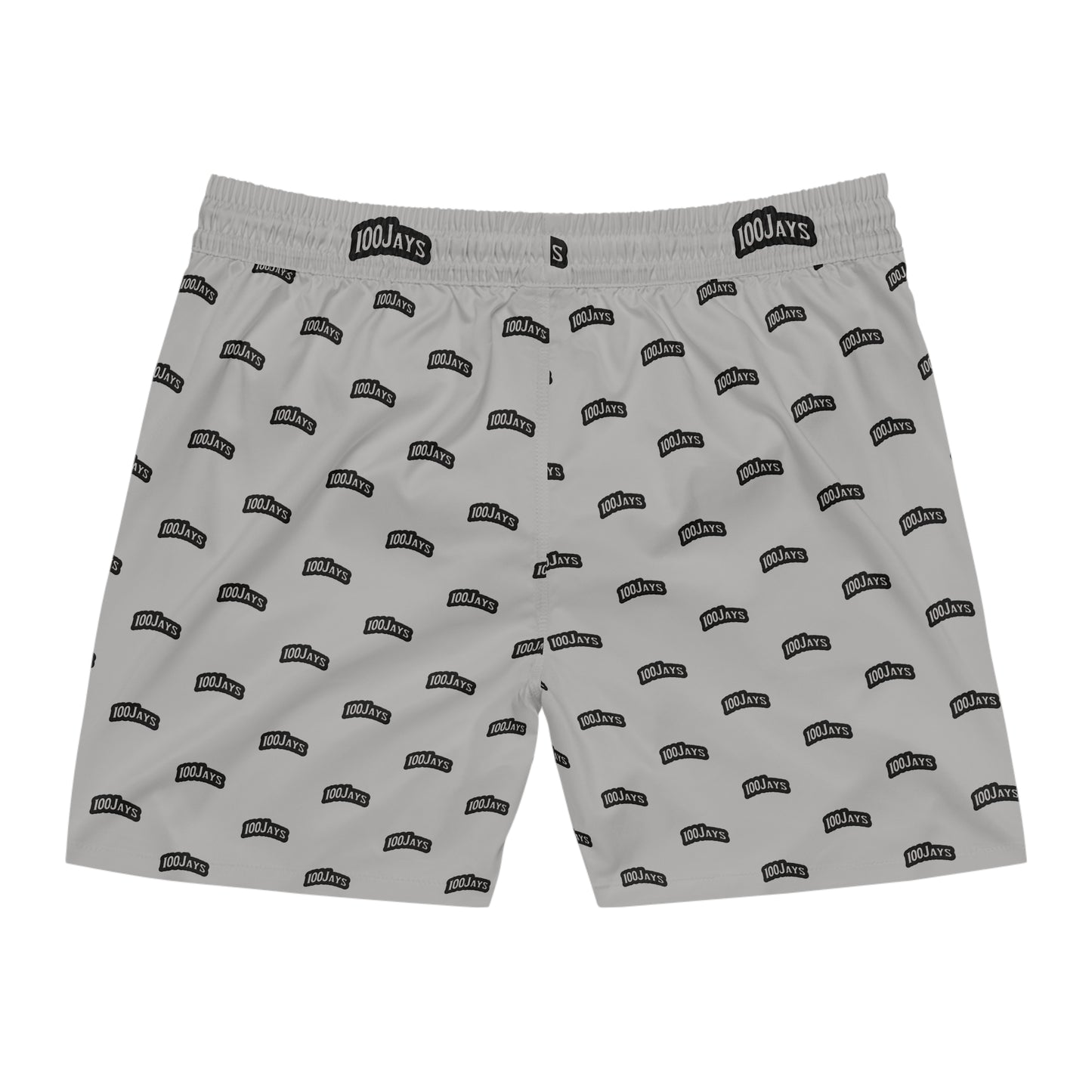 Classic 100 jays Gray Men's Mid-Length Swim Shorts (AOP)