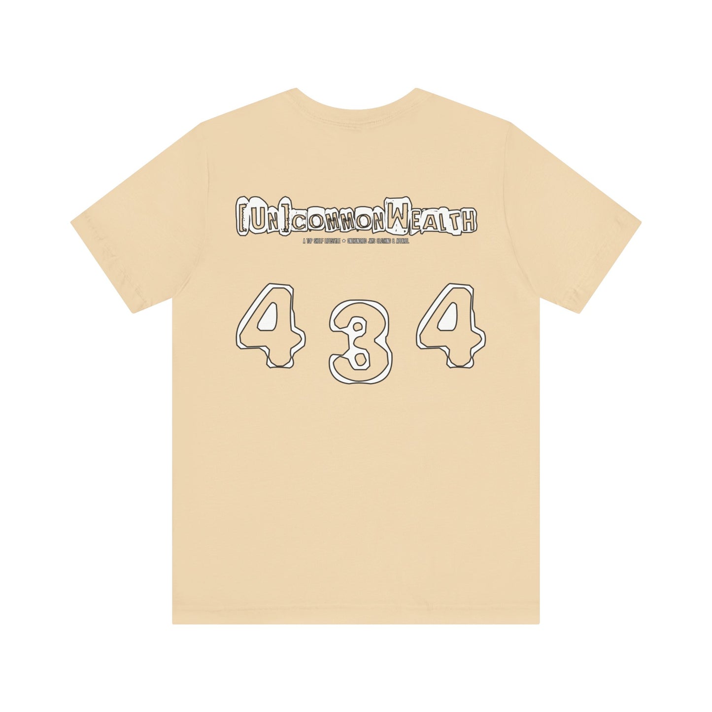 UNCOMMONWEALTH 434 Unisex Jersey Short Sleeve Tee