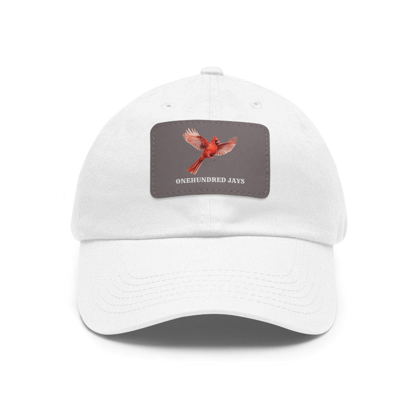 100 Jays Fly High Dad Hat with Leather Patch (Rectangle)