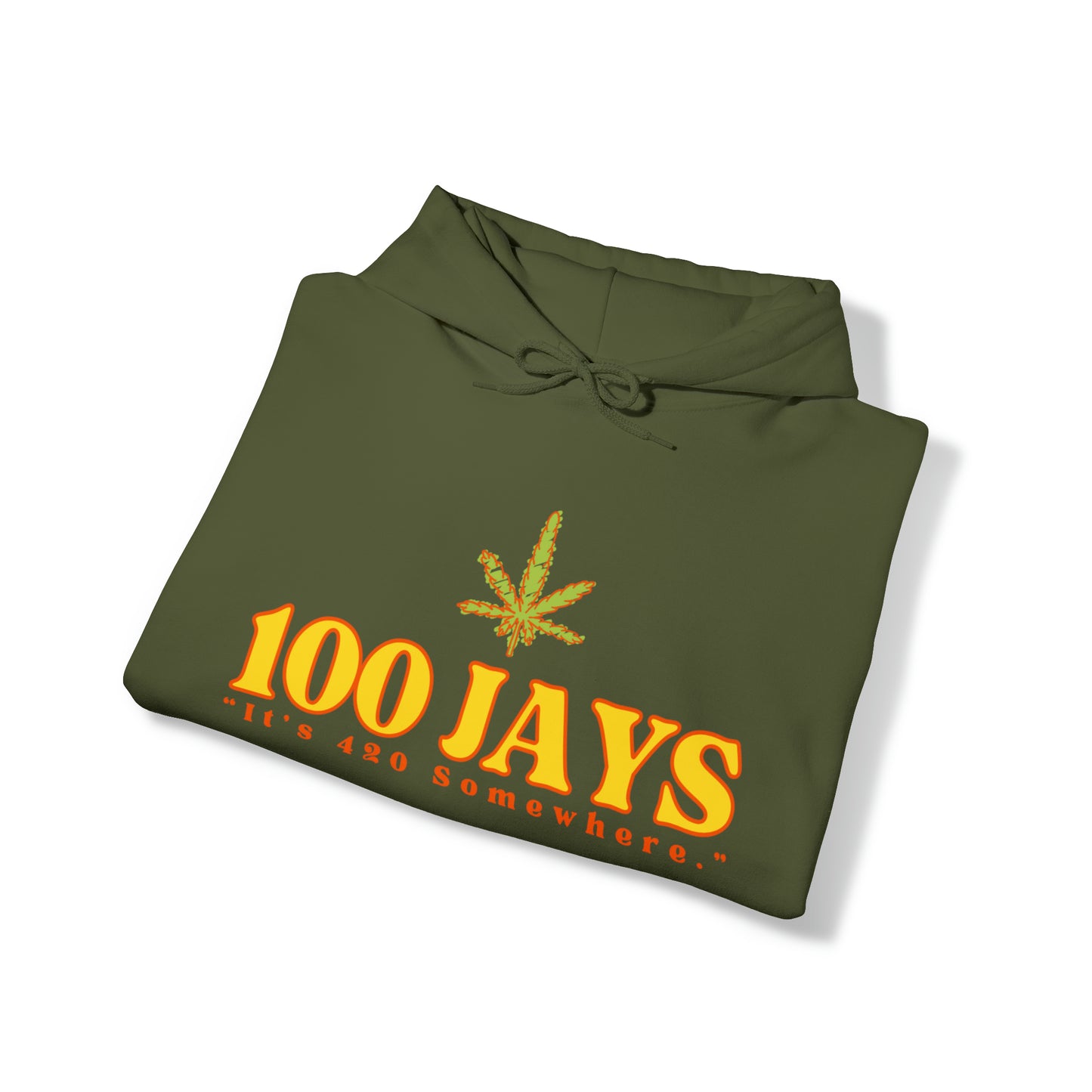 100 Jays : It's 420 Somewhere 男女通用 Heavy Blend™ 连帽运动衫