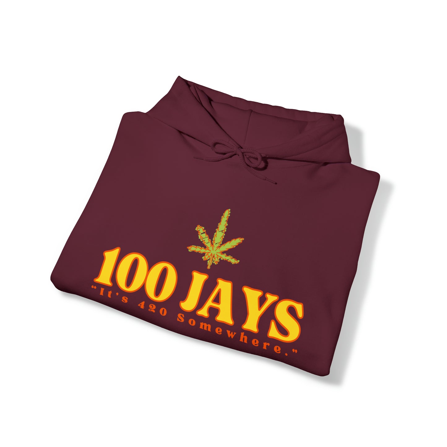 100 Jays : It's 420 Somewhere 男女通用 Heavy Blend™ 连帽运动衫