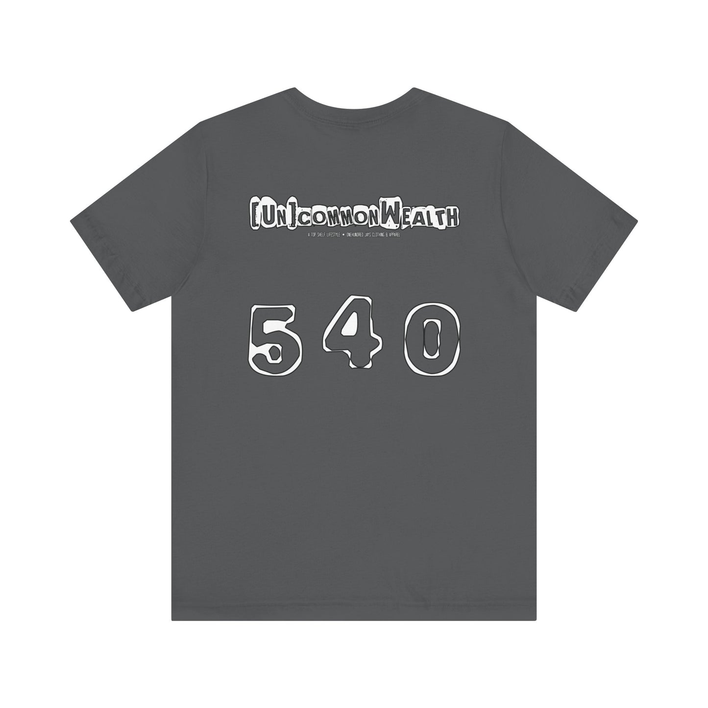 UNCOMMONWEALTH 540 Unisex Jersey Short Sleeve Tee