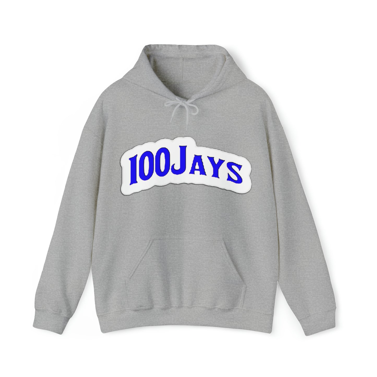 Sudadera con capucha unisex Heavy Blend™ azul clásica de los 100 Jays 