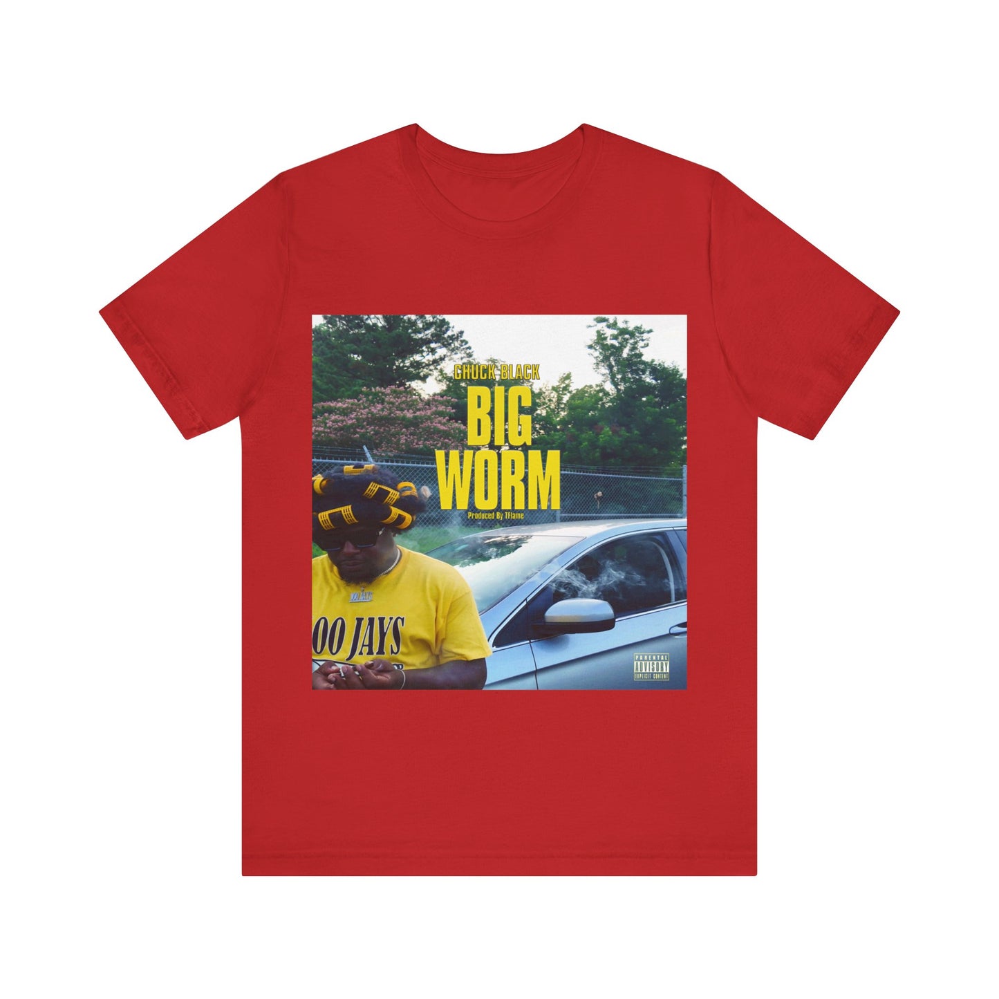 Chuck Black Big Worm Unisex Jersey Short Sleeve Tee