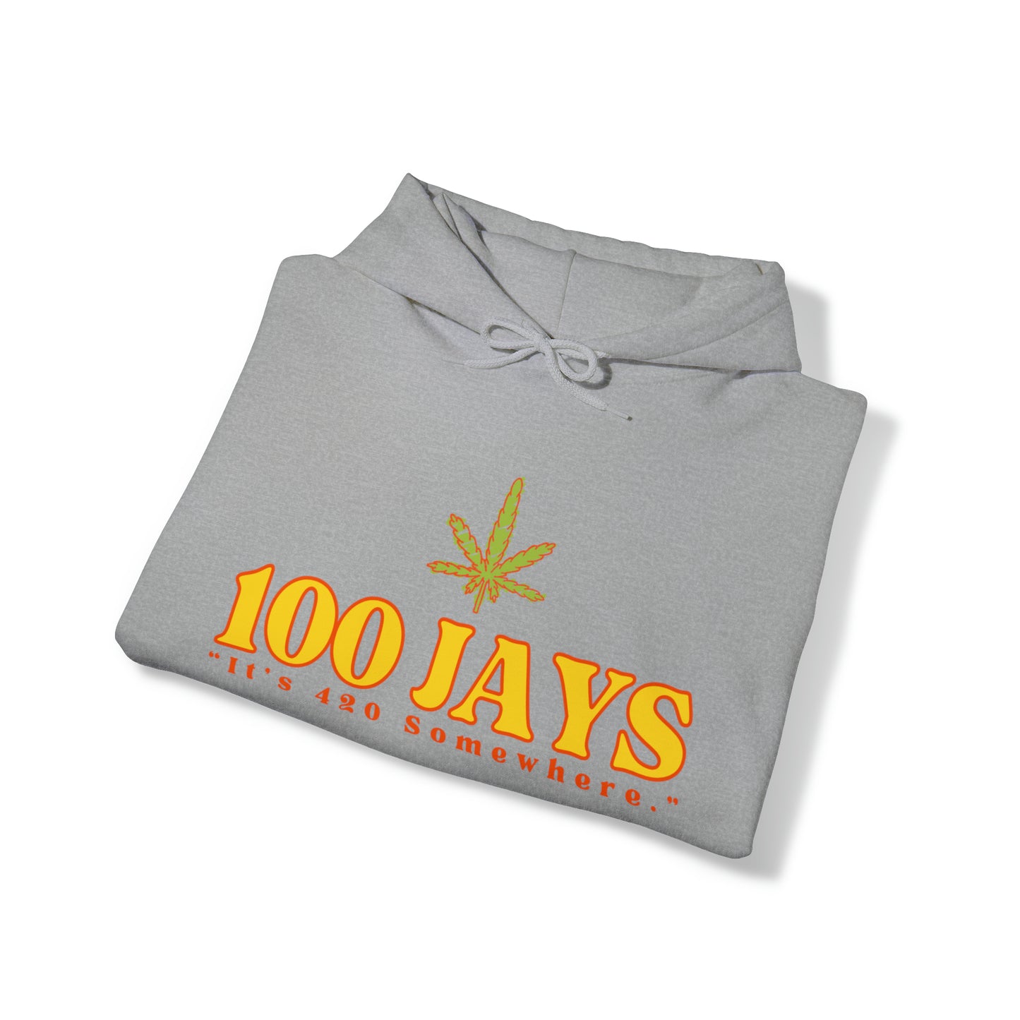 100 Jays : It's 420 Somewhere 男女通用 Heavy Blend™ 连帽运动衫