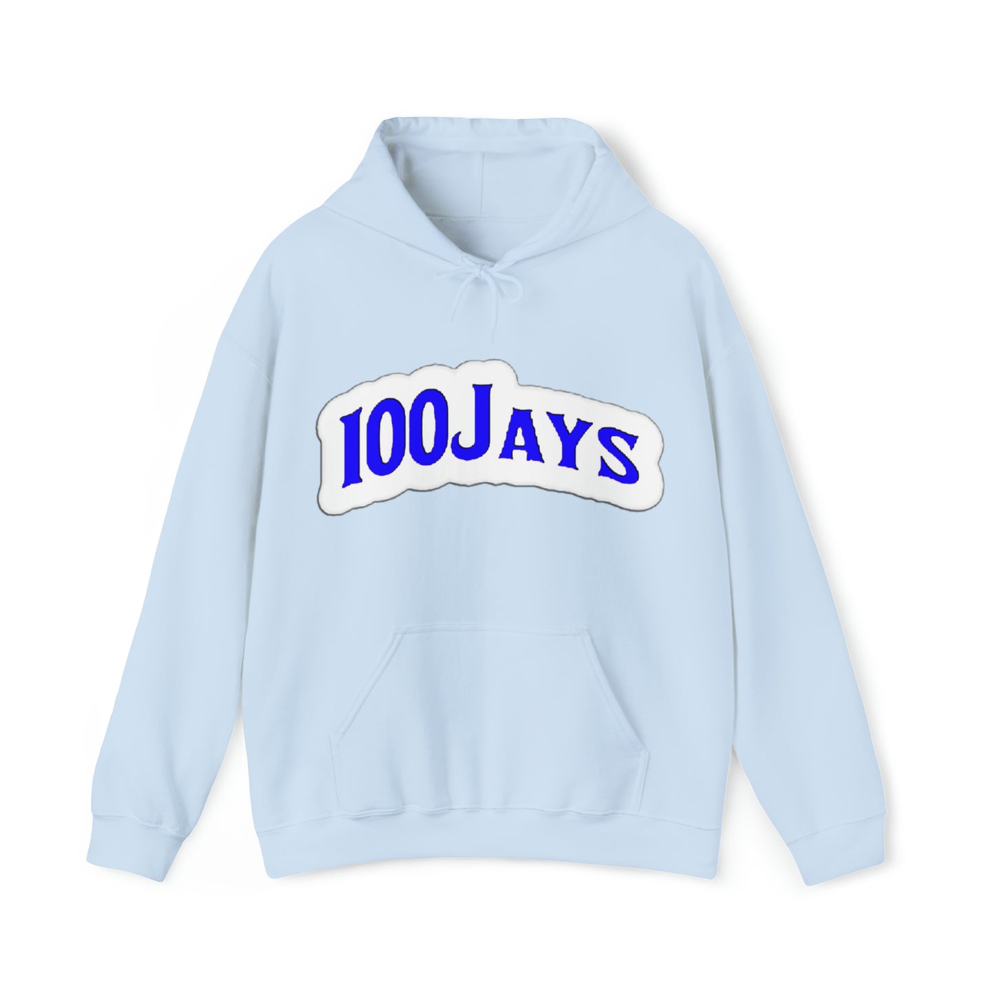 Sudadera con capucha unisex Heavy Blend™ azul clásica de los 100 Jays 