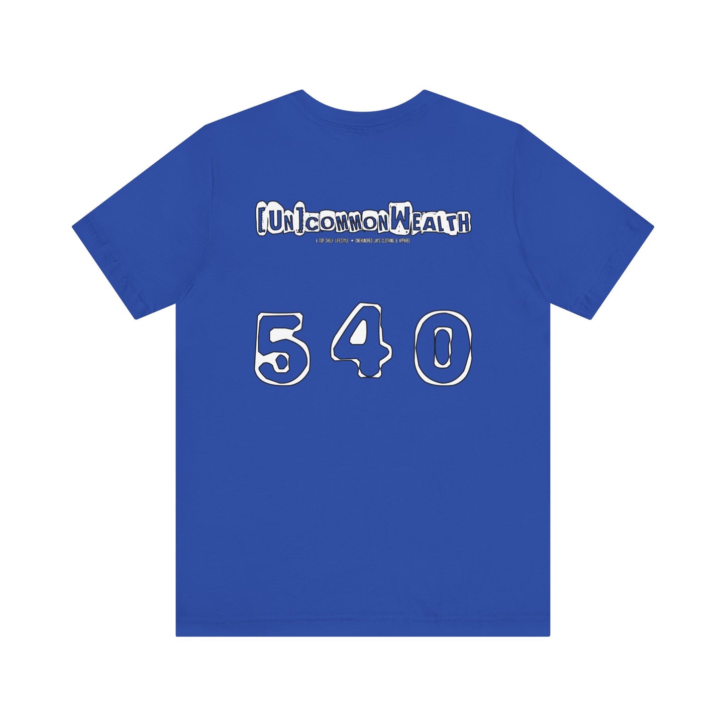 UNCOMMONWEALTH 540 Unisex Jersey Short Sleeve Tee