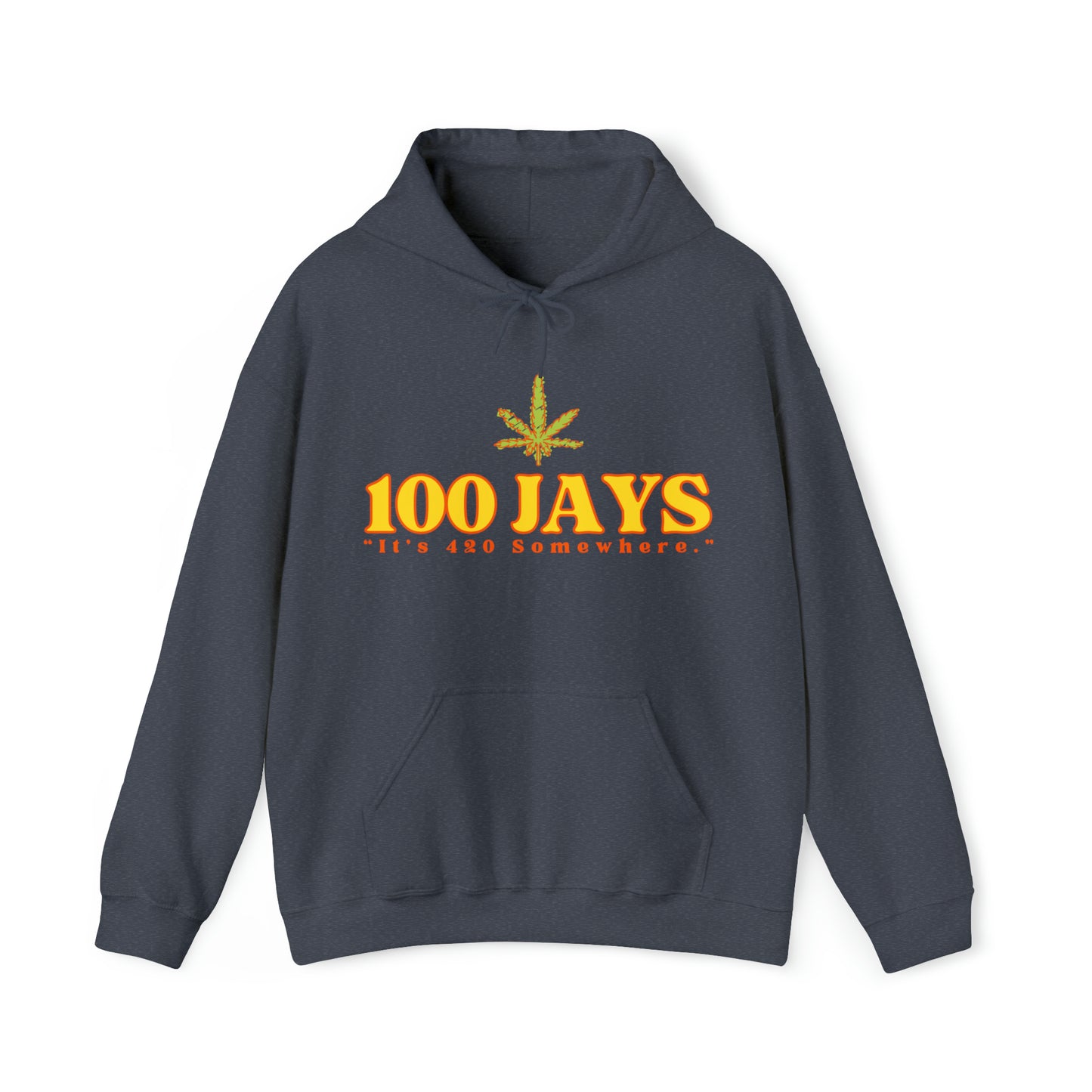 100 Jays : It's 420 Somewhere 男女通用 Heavy Blend™ 连帽运动衫