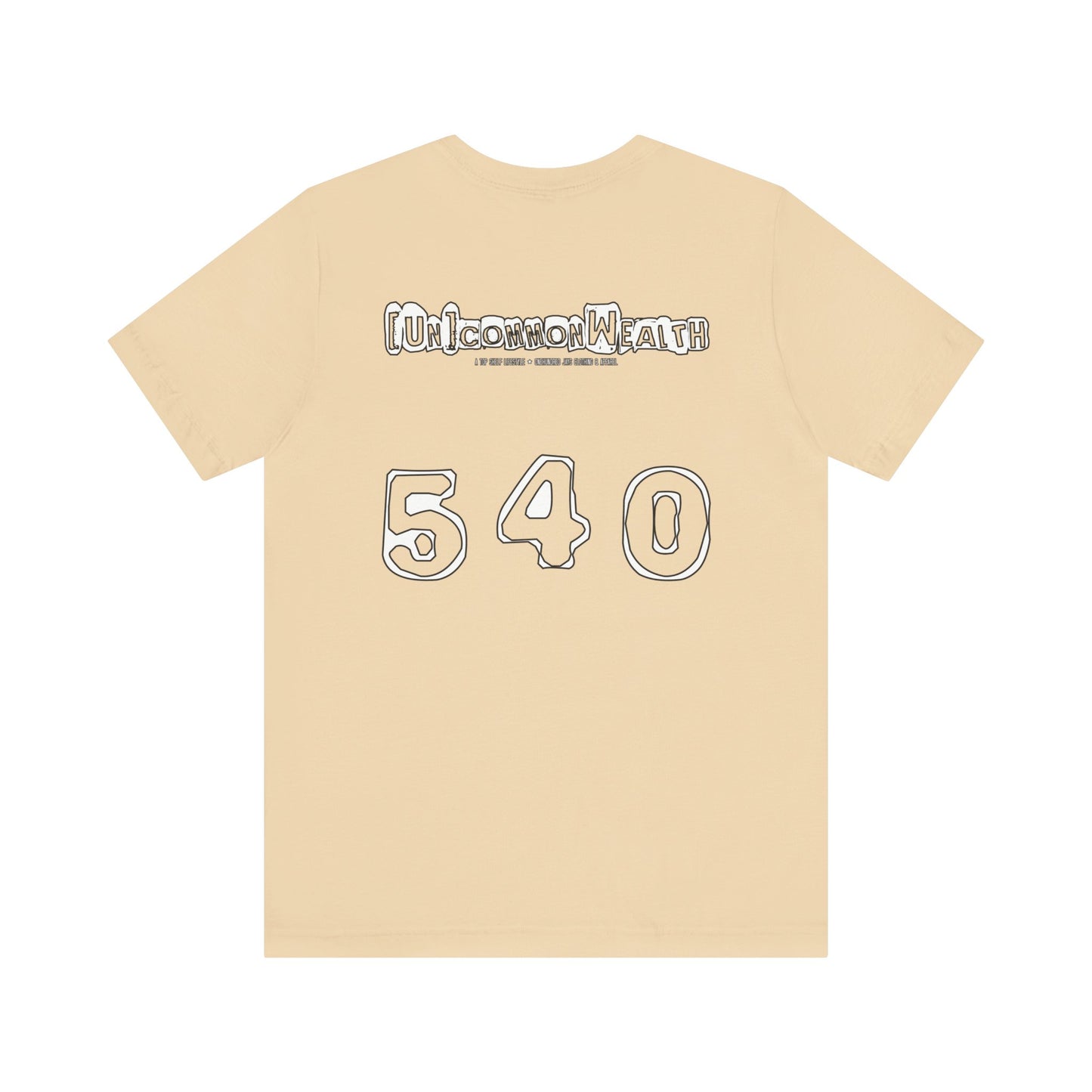 UNCOMMONWEALTH 540 Unisex Jersey Short Sleeve Tee