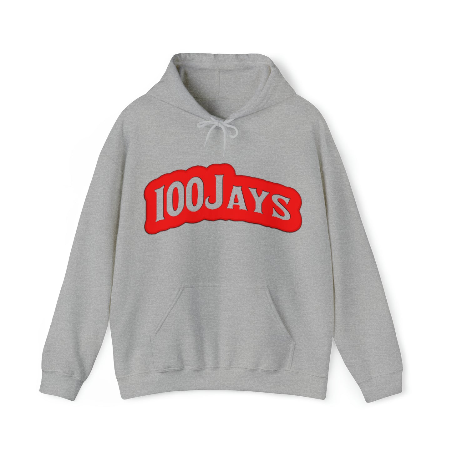 Sudadera con capucha unisex Heavy Blend™ roja clásica de los 100 Jays 