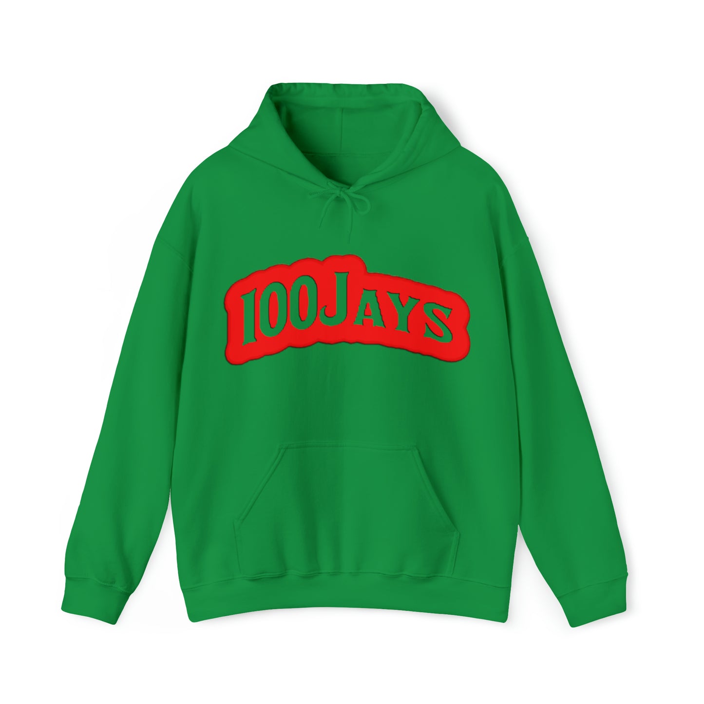 Sudadera con capucha unisex Heavy Blend™ roja clásica de los 100 Jays 