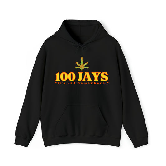 100 Jays: Es 420 En algún lugar Sudadera con capucha unisex Heavy Blend™ 