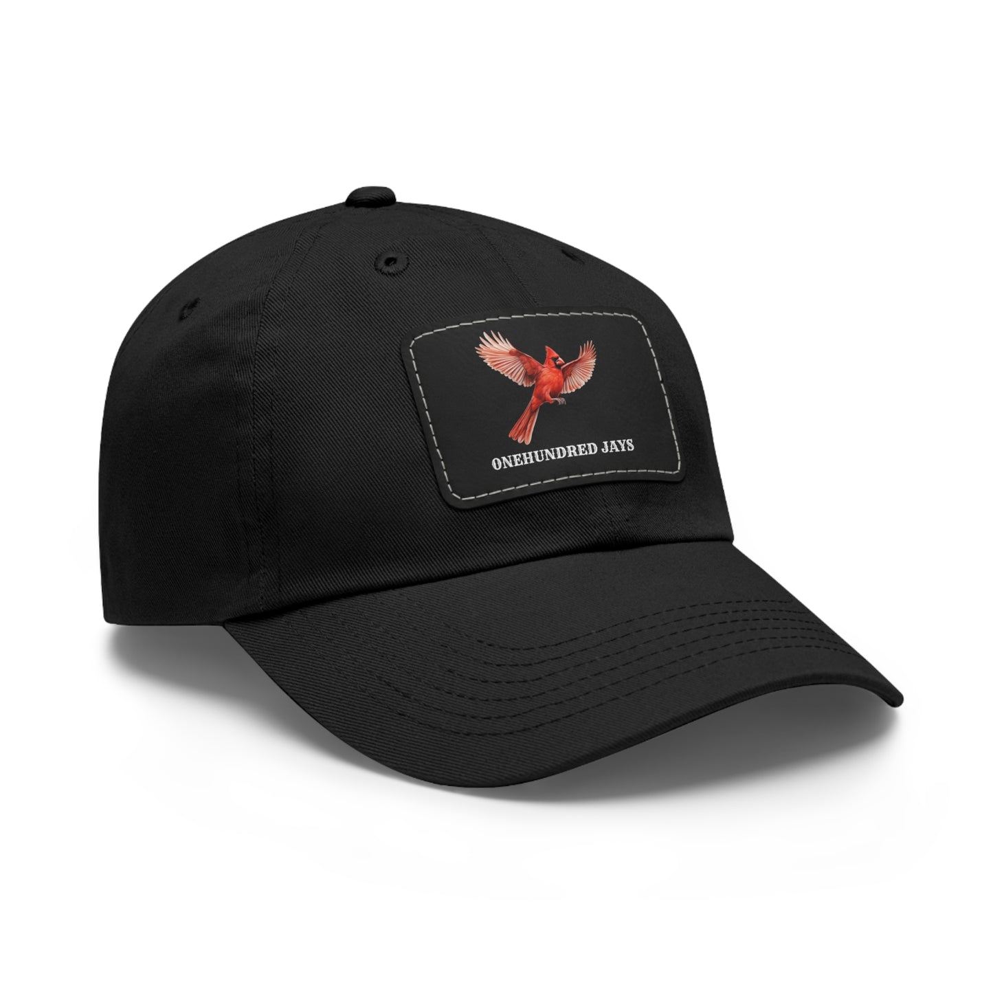 100 Jays Fly High Dad Hat with Leather Patch (Rectangle)