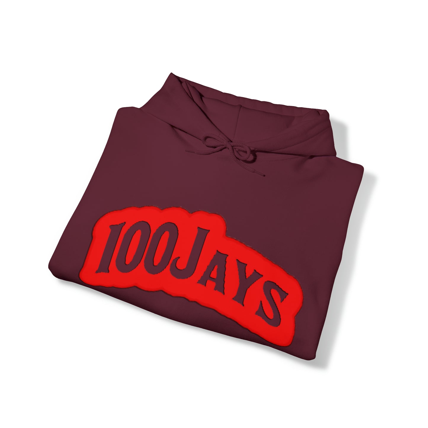 Sudadera con capucha unisex Heavy Blend™ roja clásica de los 100 Jays 