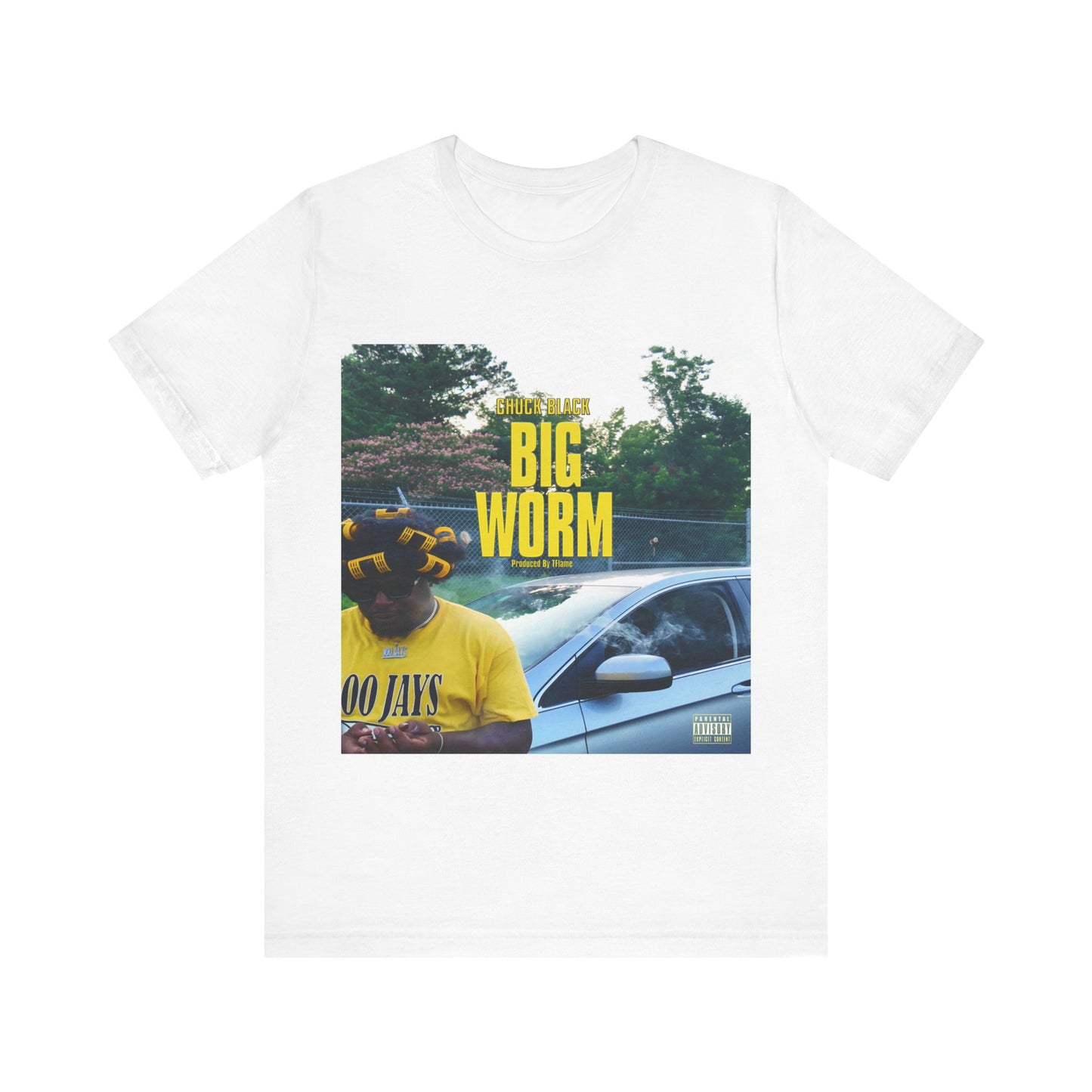 Chuck Black Big Worm Unisex Jersey Short Sleeve Tee