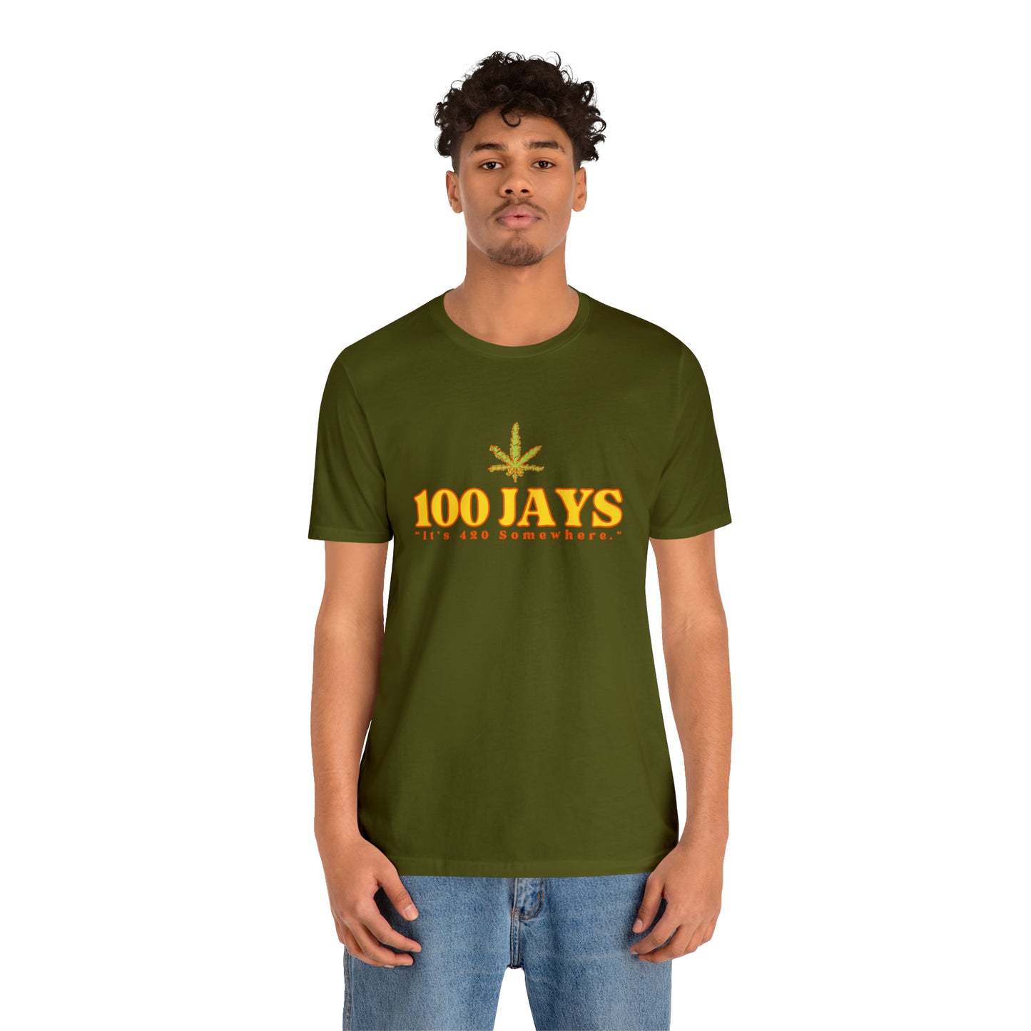 100 Jays : It's 420 Somewhere Unisex Jersey Short Sleeve Tee