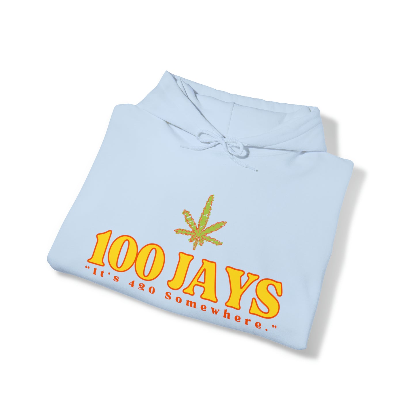 100 Jays : It's 420 Somewhere 男女通用 Heavy Blend™ 连帽运动衫