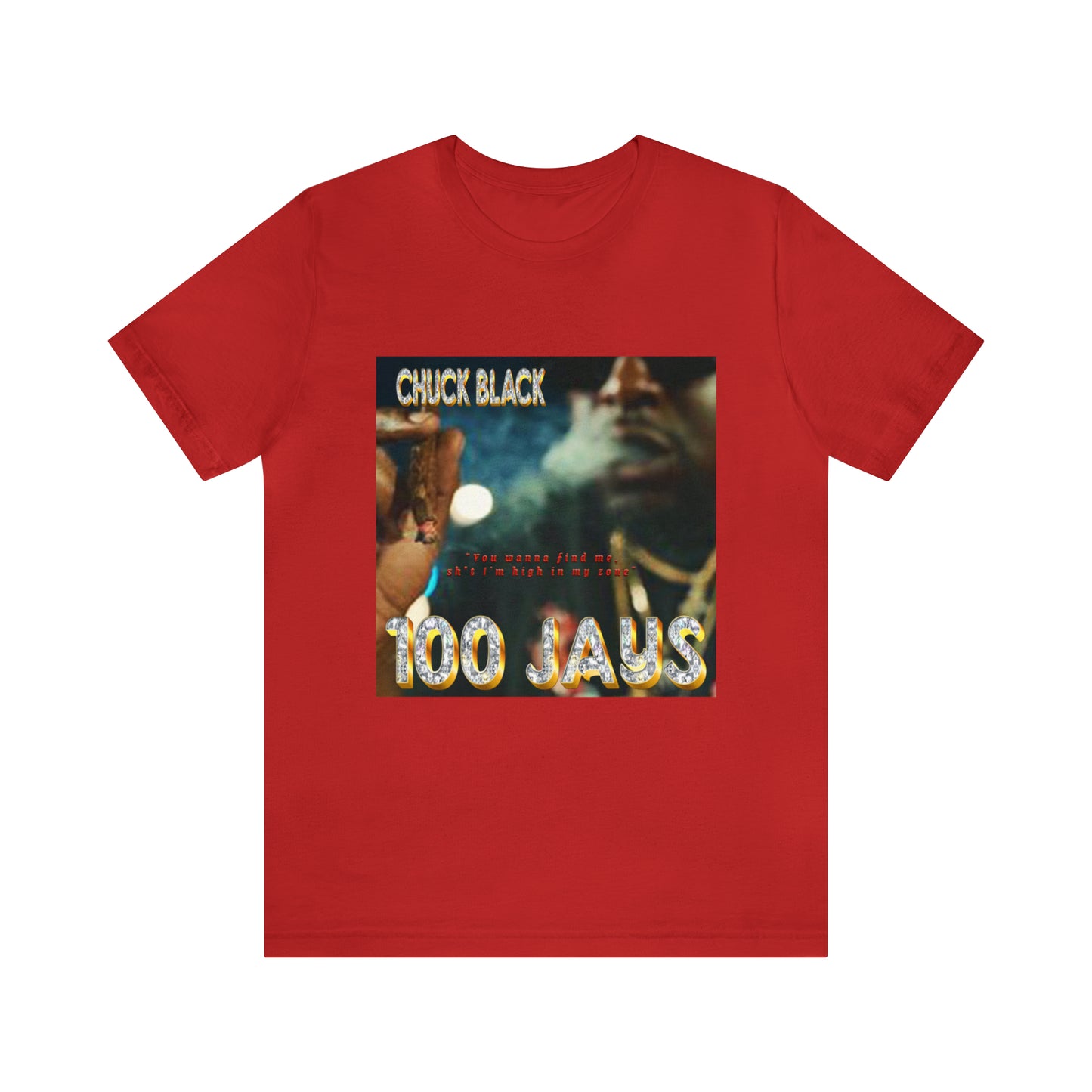 100 Jays Chuck Black "Hot Box" Unisex Jersey Short Sleeve Tee