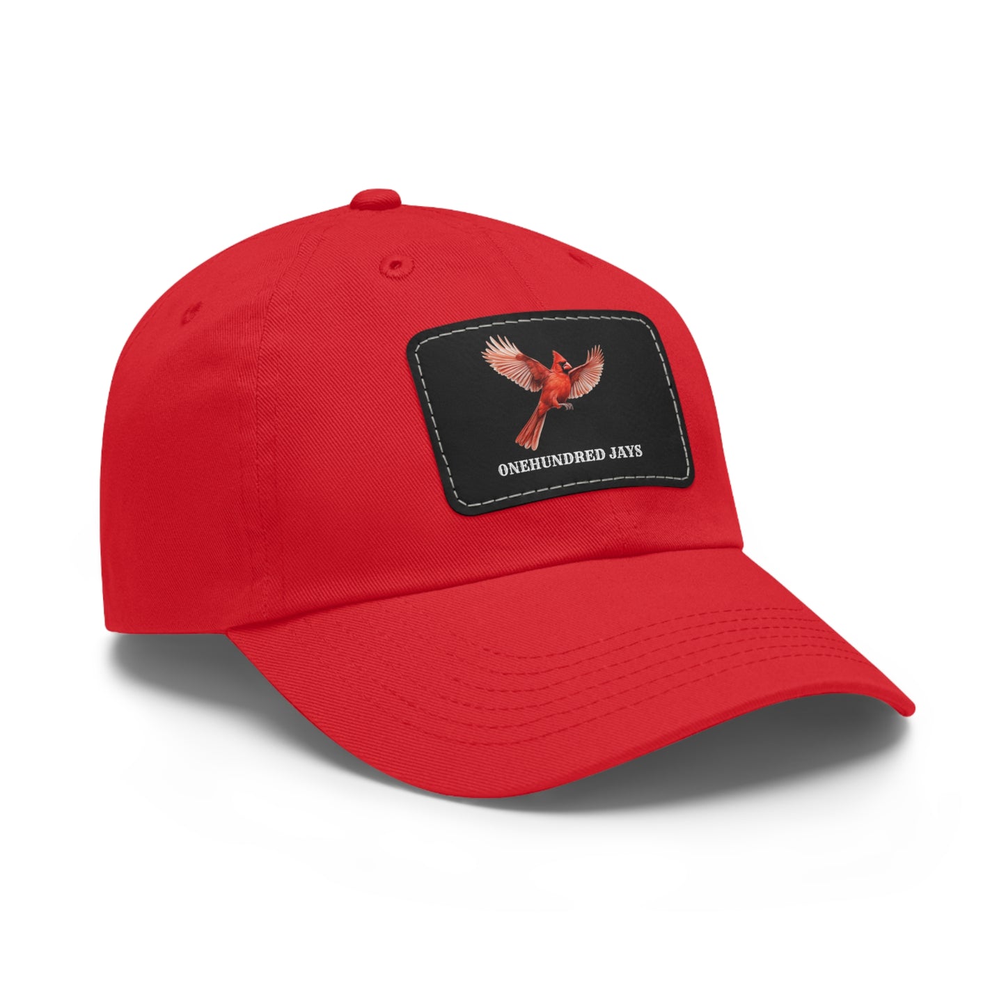 100 Jays Fly High Dad Hat with Leather Patch (Rectangle)