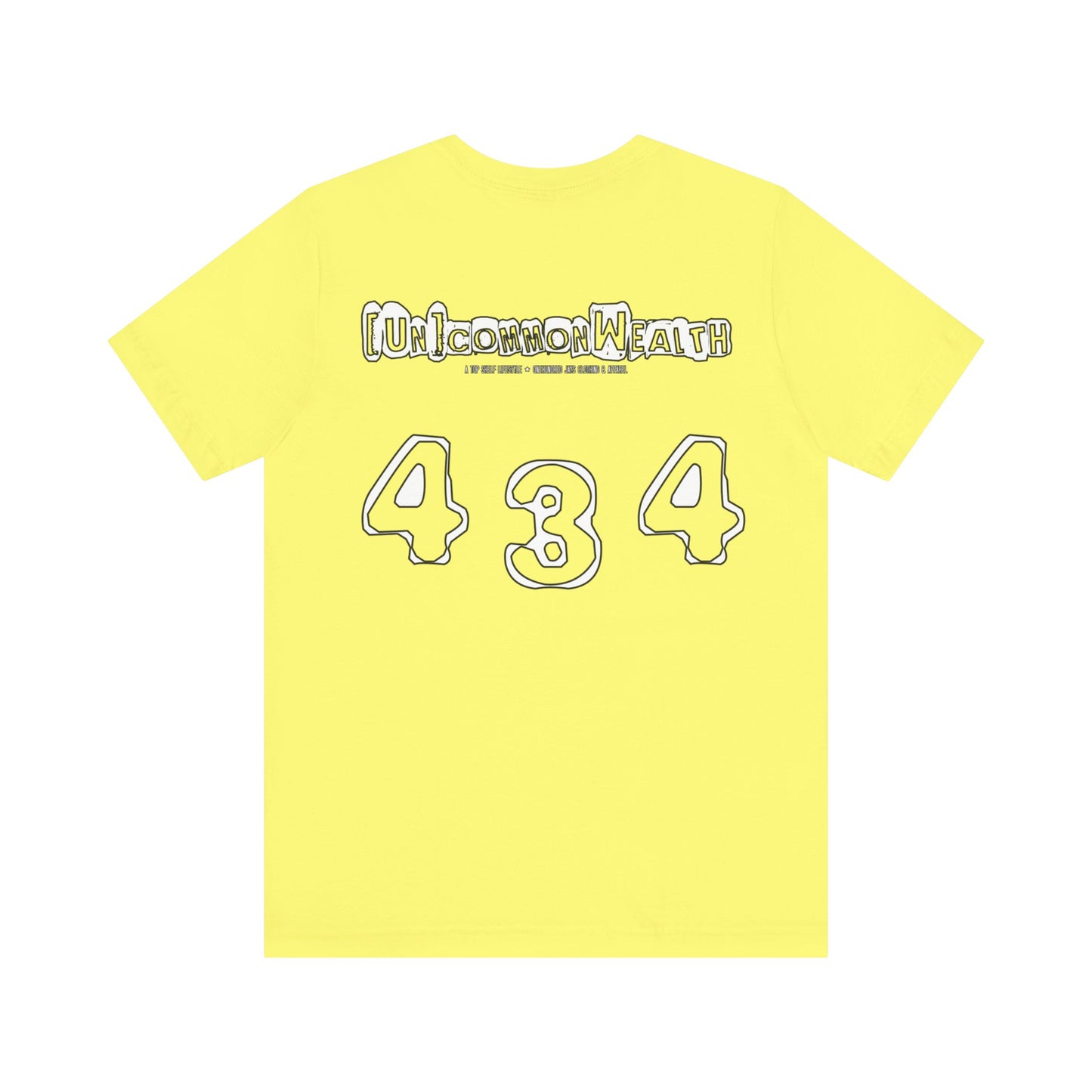 UNCOMMONWEALTH 434 Unisex Jersey Short Sleeve Tee