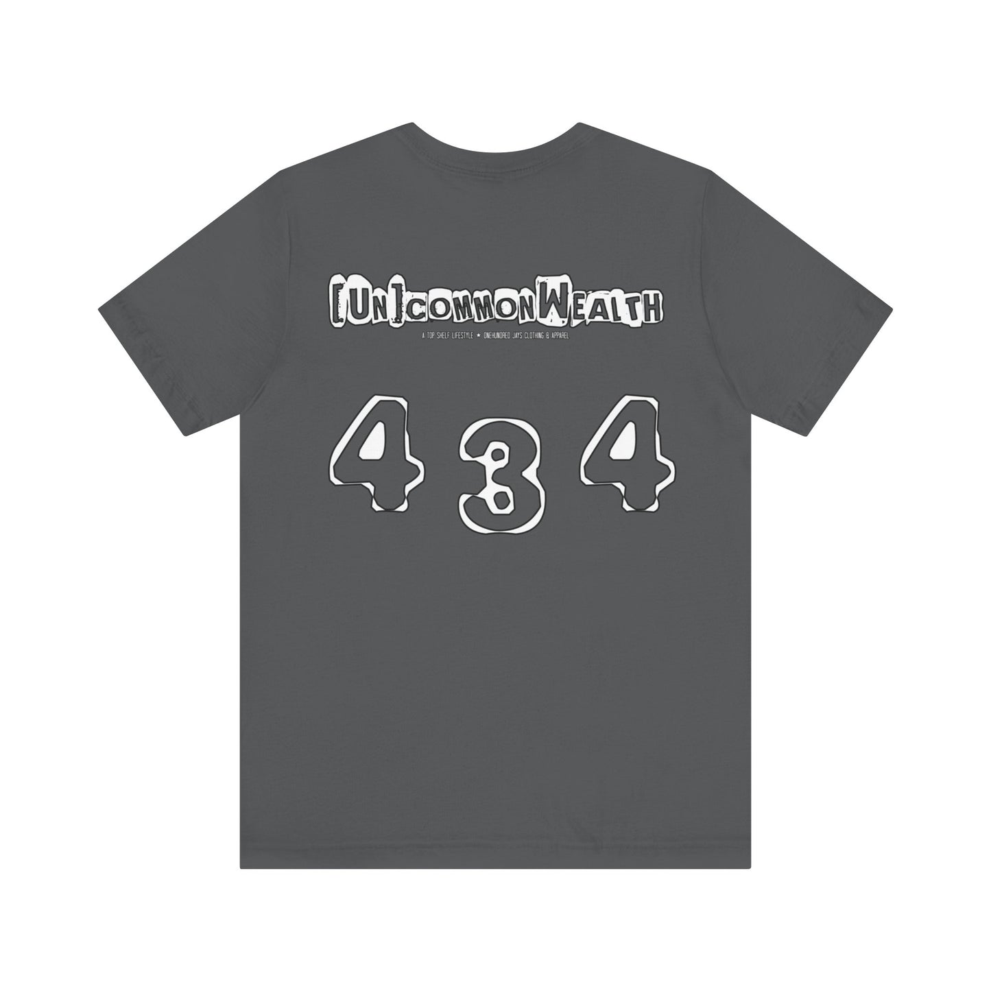 UNCOMMONWEALTH 434 Unisex Jersey Short Sleeve Tee