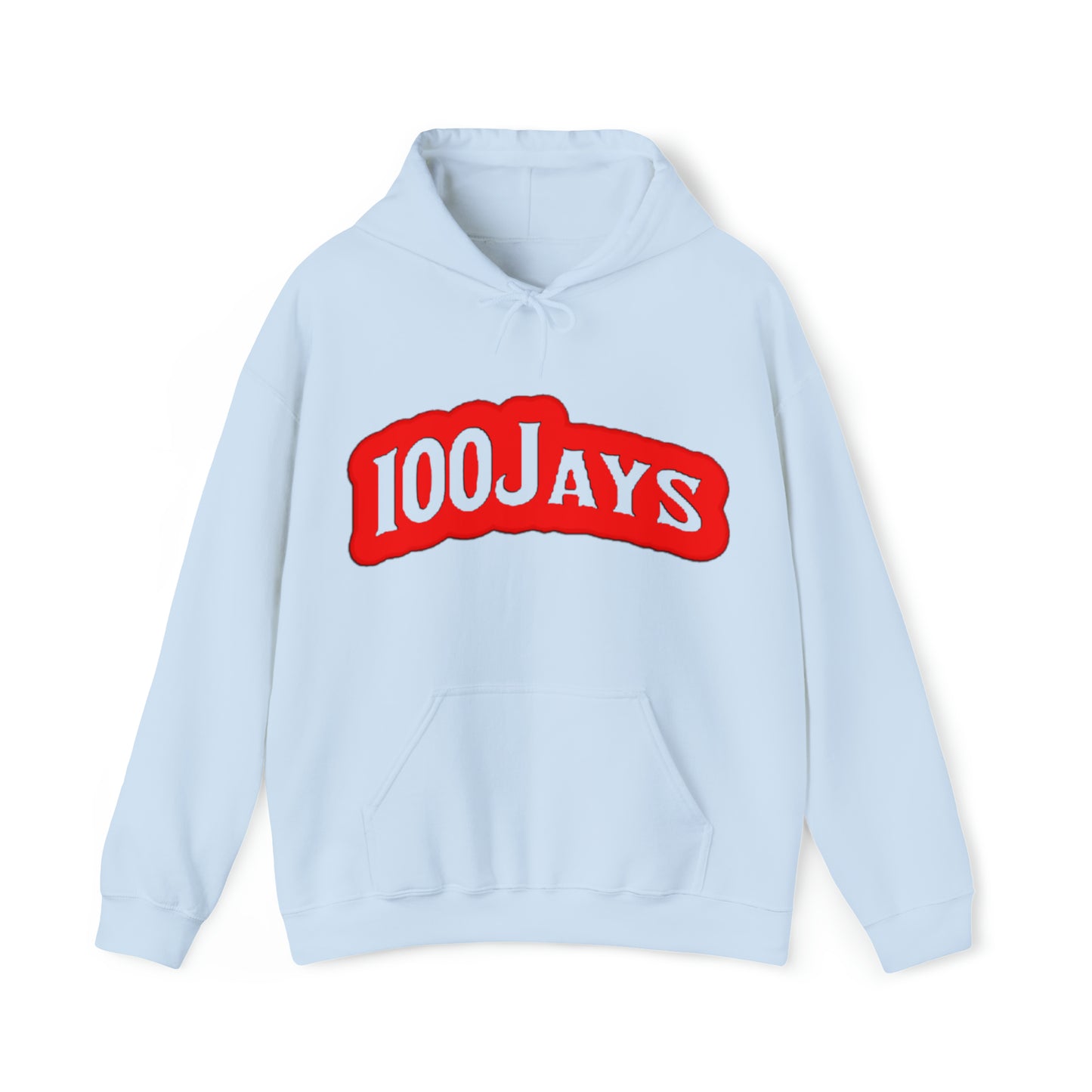 Sudadera con capucha unisex Heavy Blend™ roja clásica de los 100 Jays 