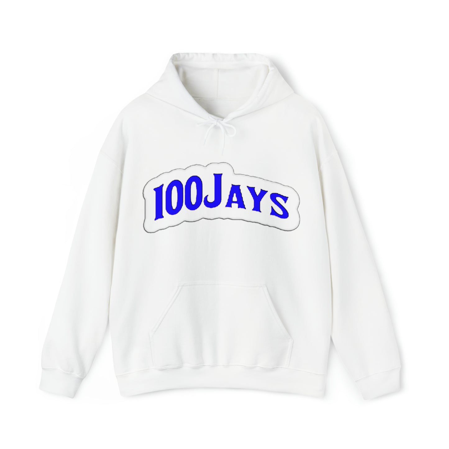 Sudadera con capucha unisex Heavy Blend™ azul clásica de los 100 Jays 