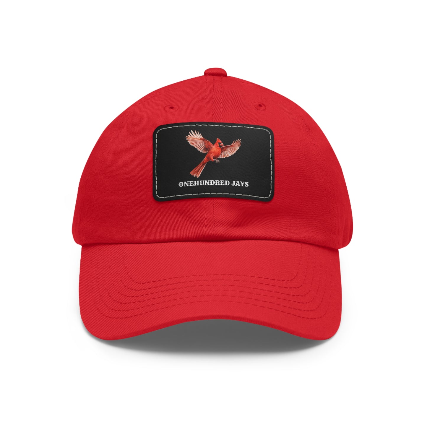 100 Jays Fly High Dad Hat with Leather Patch (Rectangle)