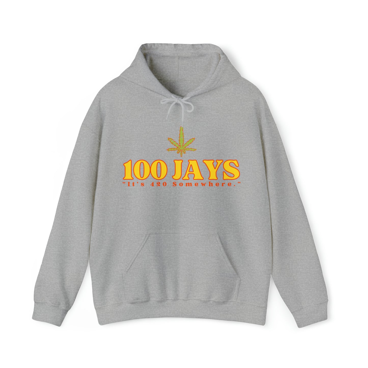 100 Jays : It's 420 Somewhere 男女通用 Heavy Blend™ 连帽运动衫