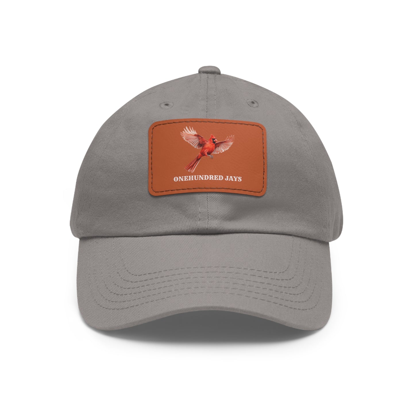 100 Jays Fly High Dad Hat with Leather Patch (Rectangle)