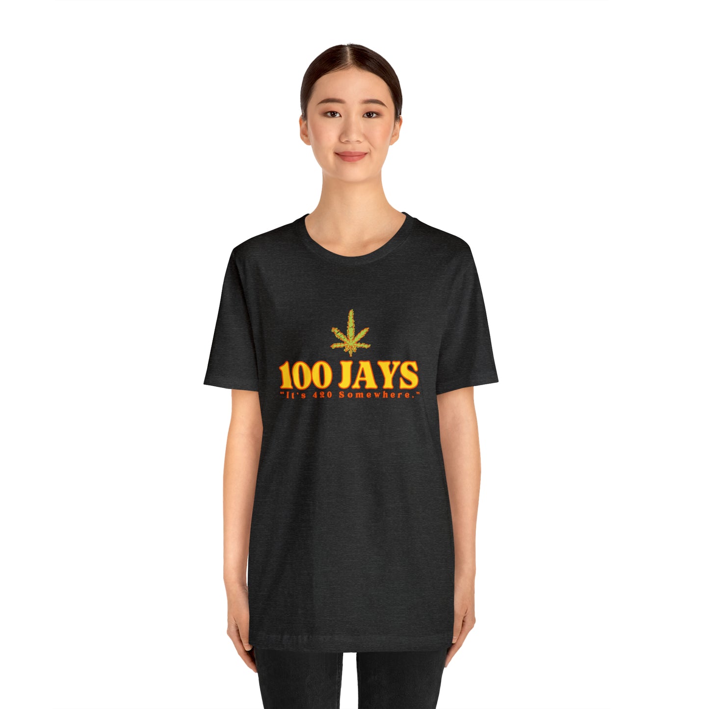 100 Jays : It's 420 Somewhere Unisex Jersey Short Sleeve Tee