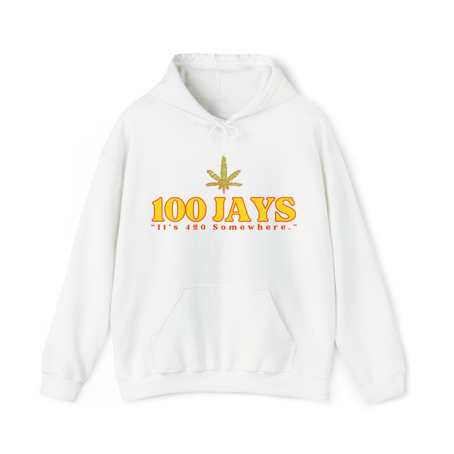 100 Jays : It's 420 Somewhere 男女通用 Heavy Blend™ 连帽运动衫