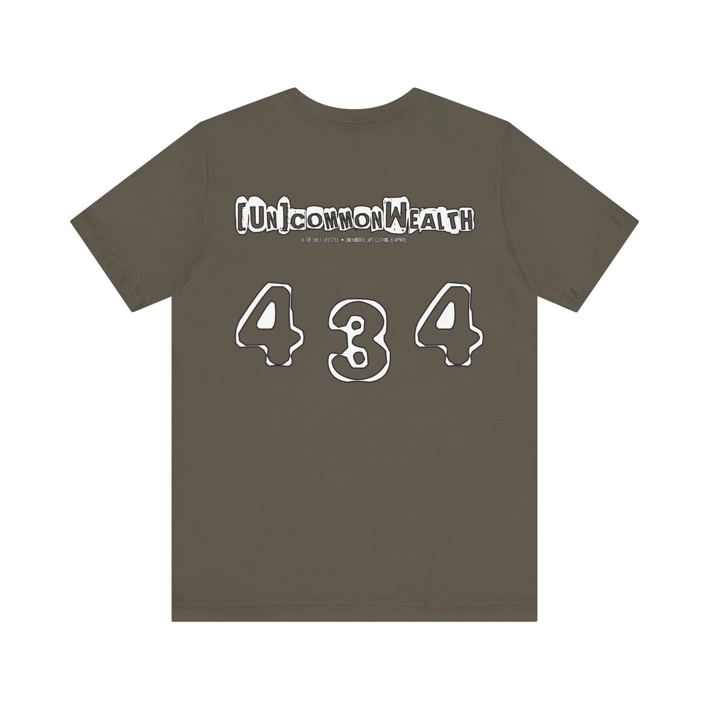 UNCOMMONWEALTH 434 Unisex Jersey Short Sleeve Tee