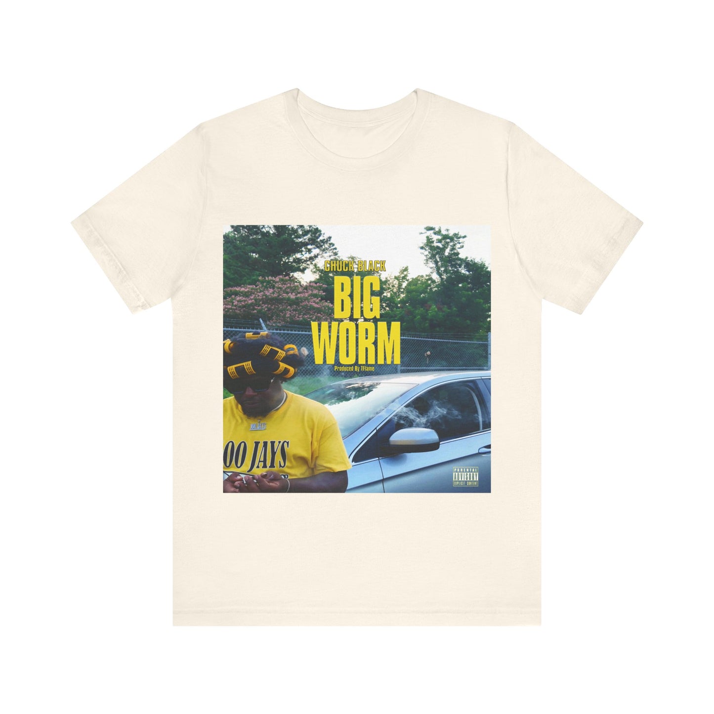 Chuck Black Big Worm Unisex Jersey Short Sleeve Tee